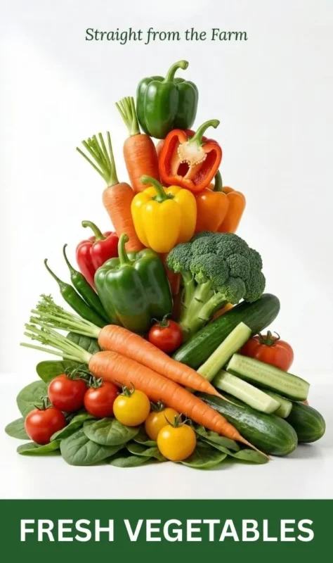 The Deep Soil fresh vegetables slide